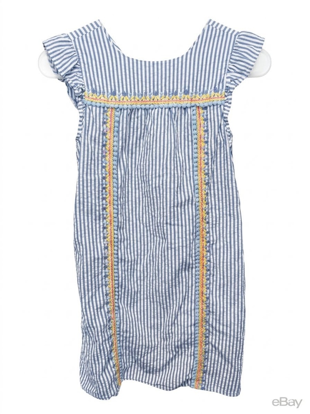 Vineyard Vines Blue & White Striped Smocked Sundress